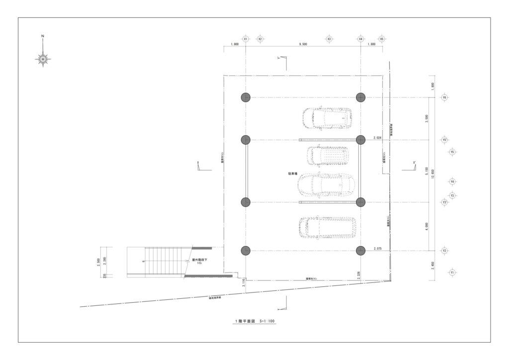 寺院－1階平面図